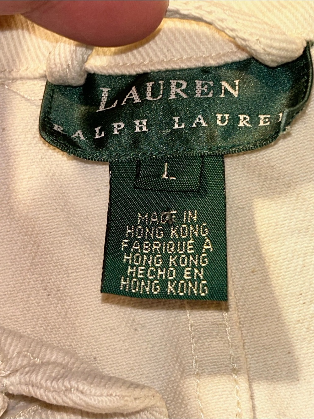 Ralph Lauren Lauren Outdoor Clothing Chore Jacket Cream Size L - Picture 3 of 6